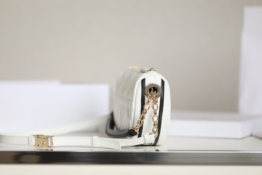 Lambskin Cannage Small Dior Vibe Hobo Bag White