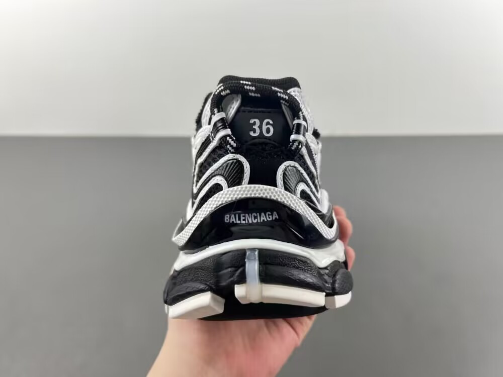 UA Balenciaga Runner Black White