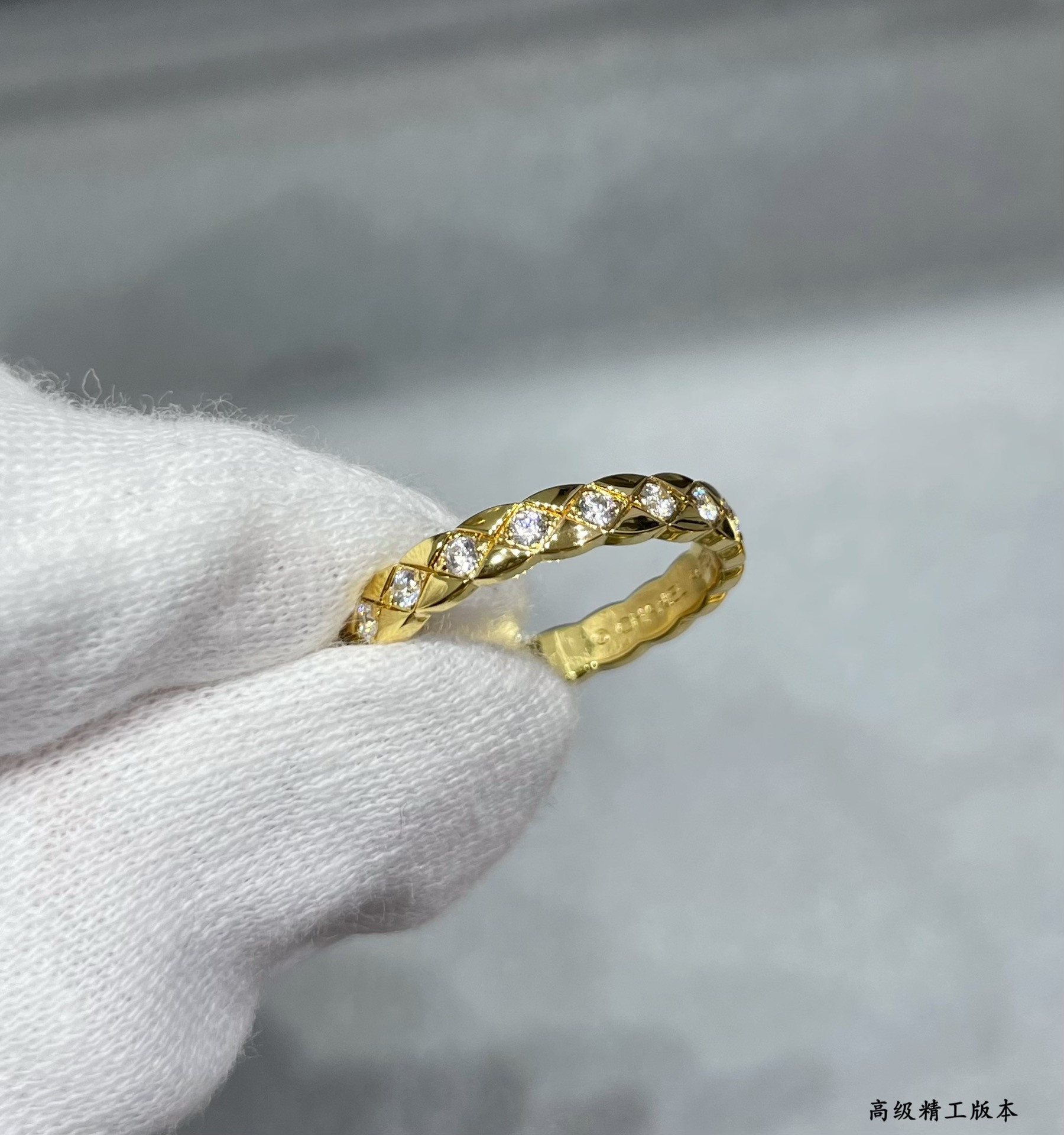 Chanel Narrow diamond with diamond Ring