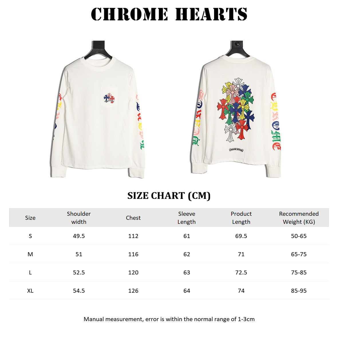 Ch*0me He**ts 25fw long-sleeved t-shirt