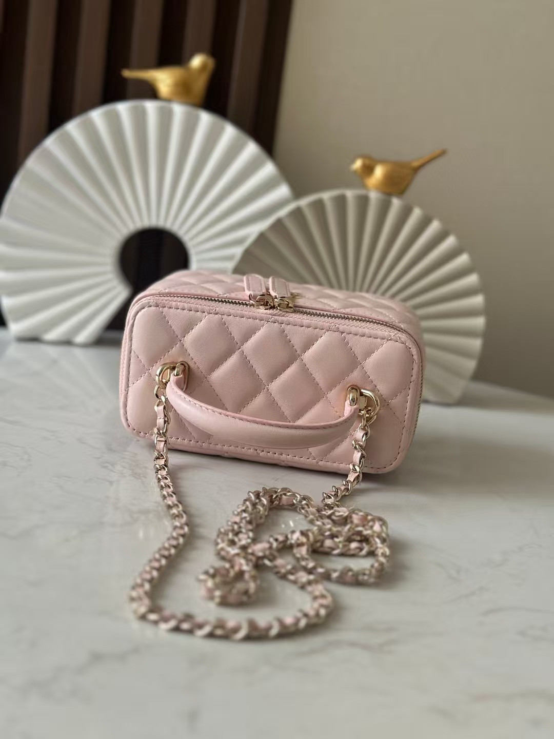 Chanel Long Vanity with chain 16.5x10x8cm