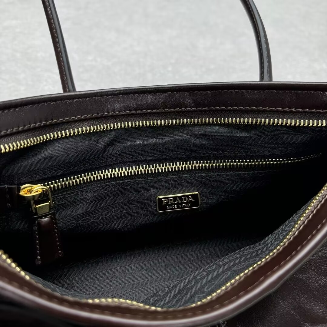 Prada Bonnie Medium Leather Handbag 32x15.5x12cm