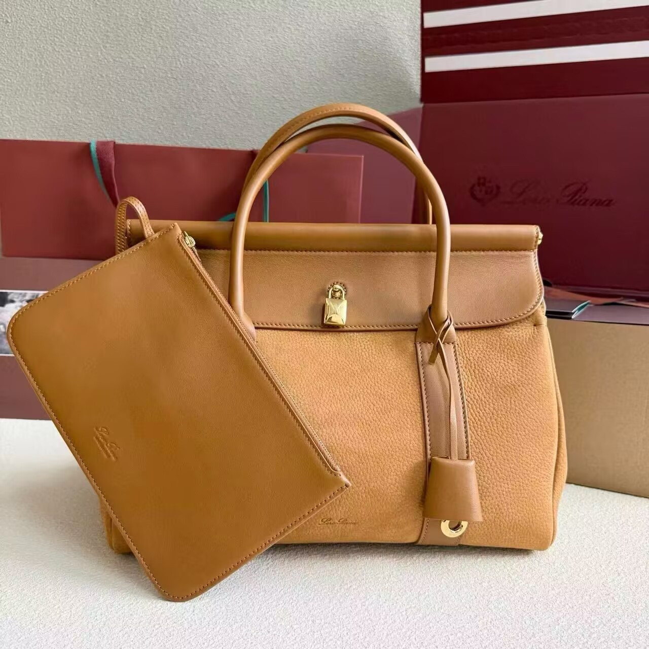 Loro Piana Loom bag L25 25x18x12.5cm