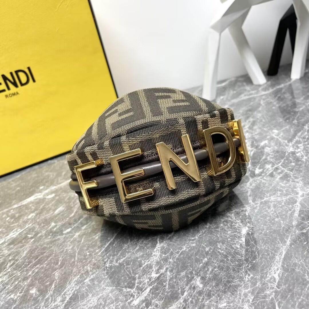 Fendi Nano Fendigraphy Hobo bag 14x5x16.5cm