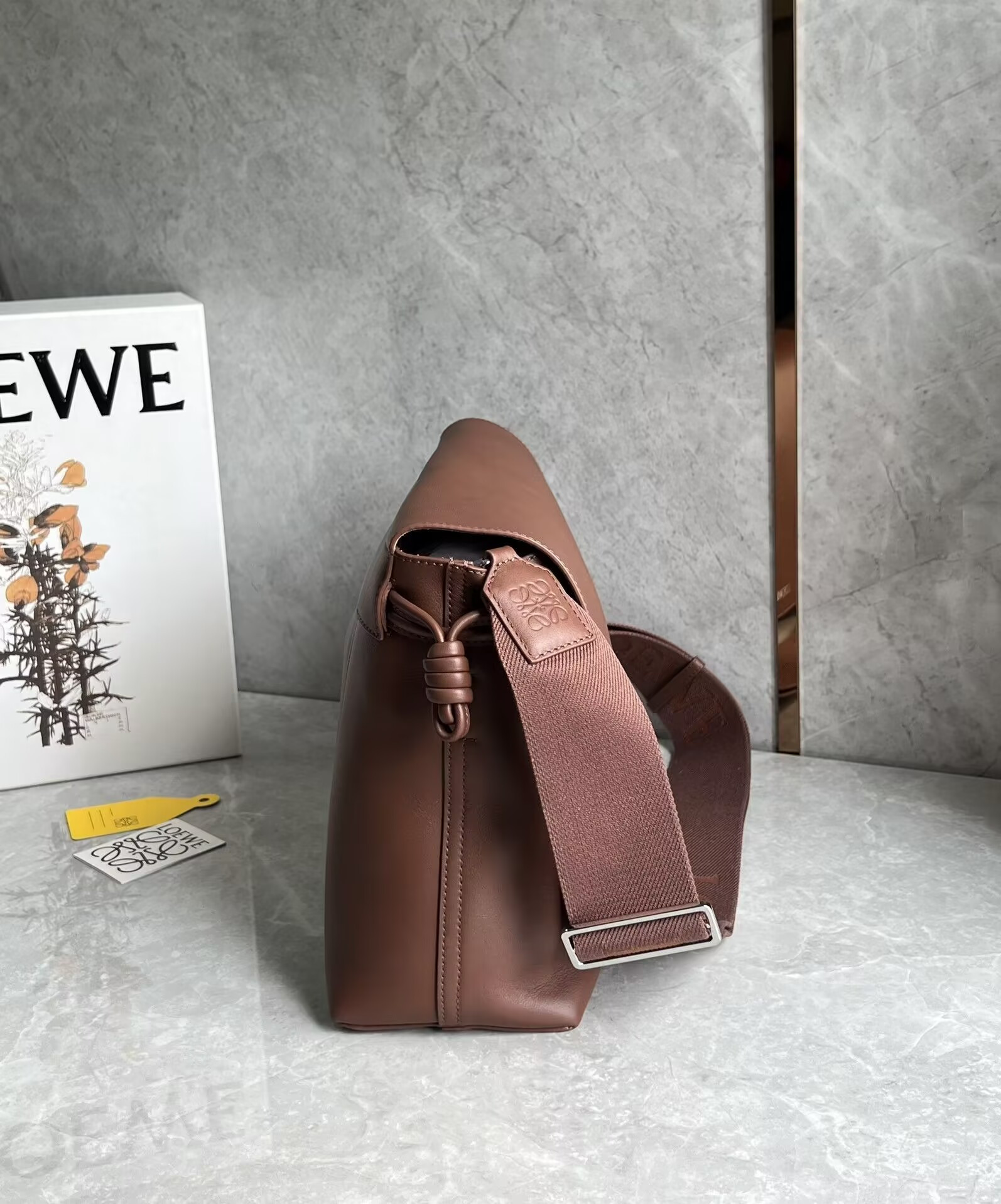 Loewe Flamenco satchel in shiny supple calfskin 34x12x24cm
