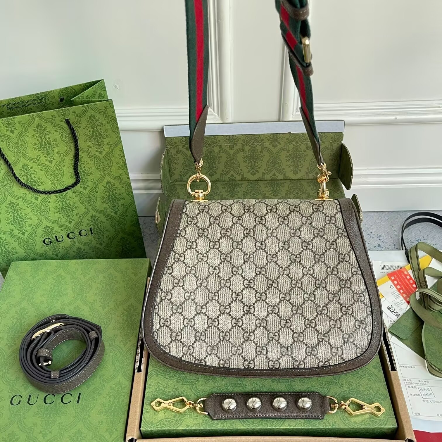 GUCCI BLONDIE TOP HANDLE BAG 29x22x7cm