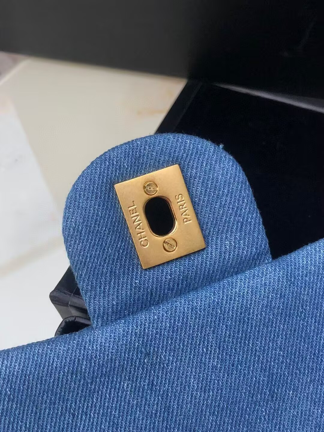 Chanel Denim Quilted Flap Bag 20x13x7cm