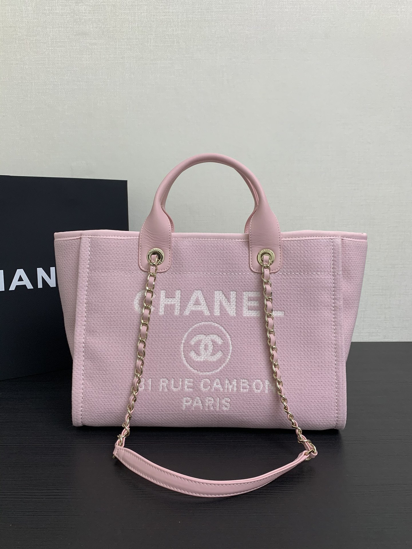 Chanel Deauville Tote Shopping Bag 39x13x22cm