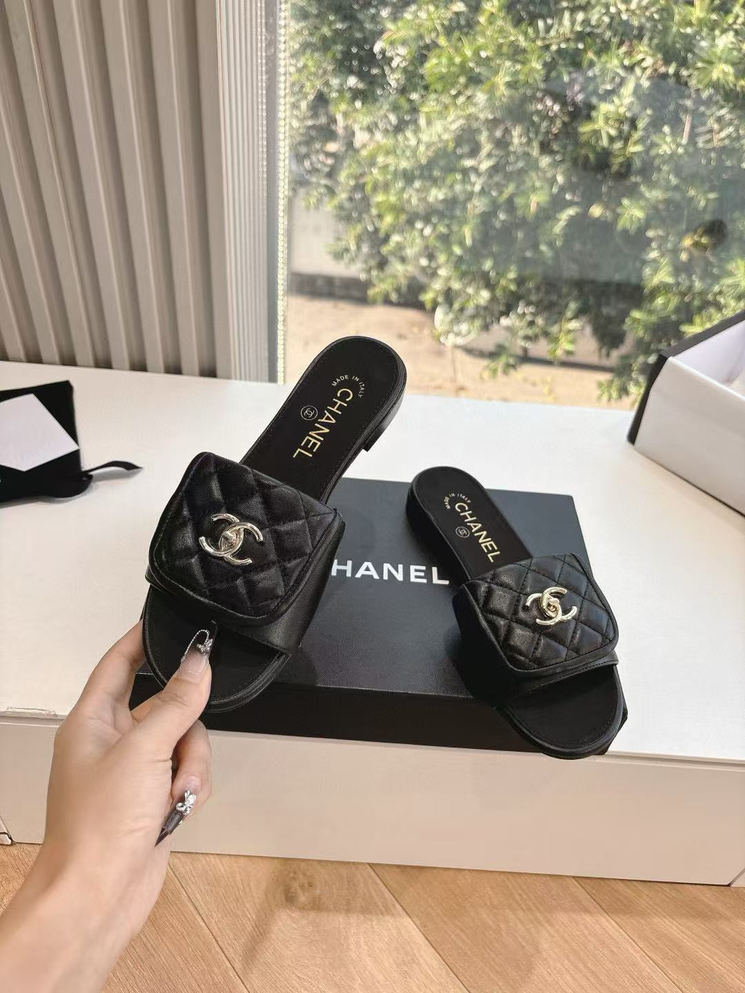 UA Chanel Slippers