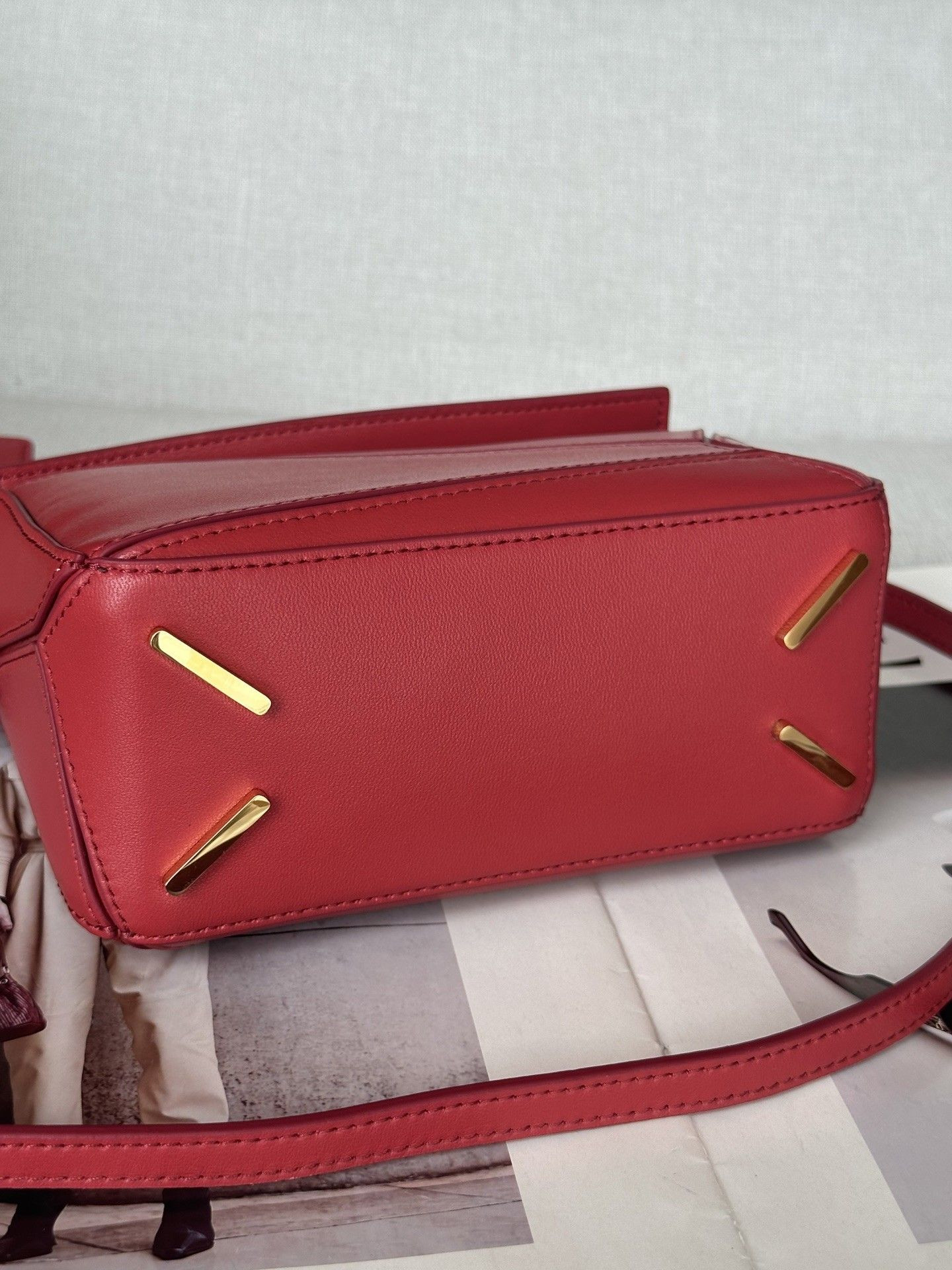 Loewe Mini Featherlight Puzzle Bag Nappa Lambskin 18x12.5x8cm