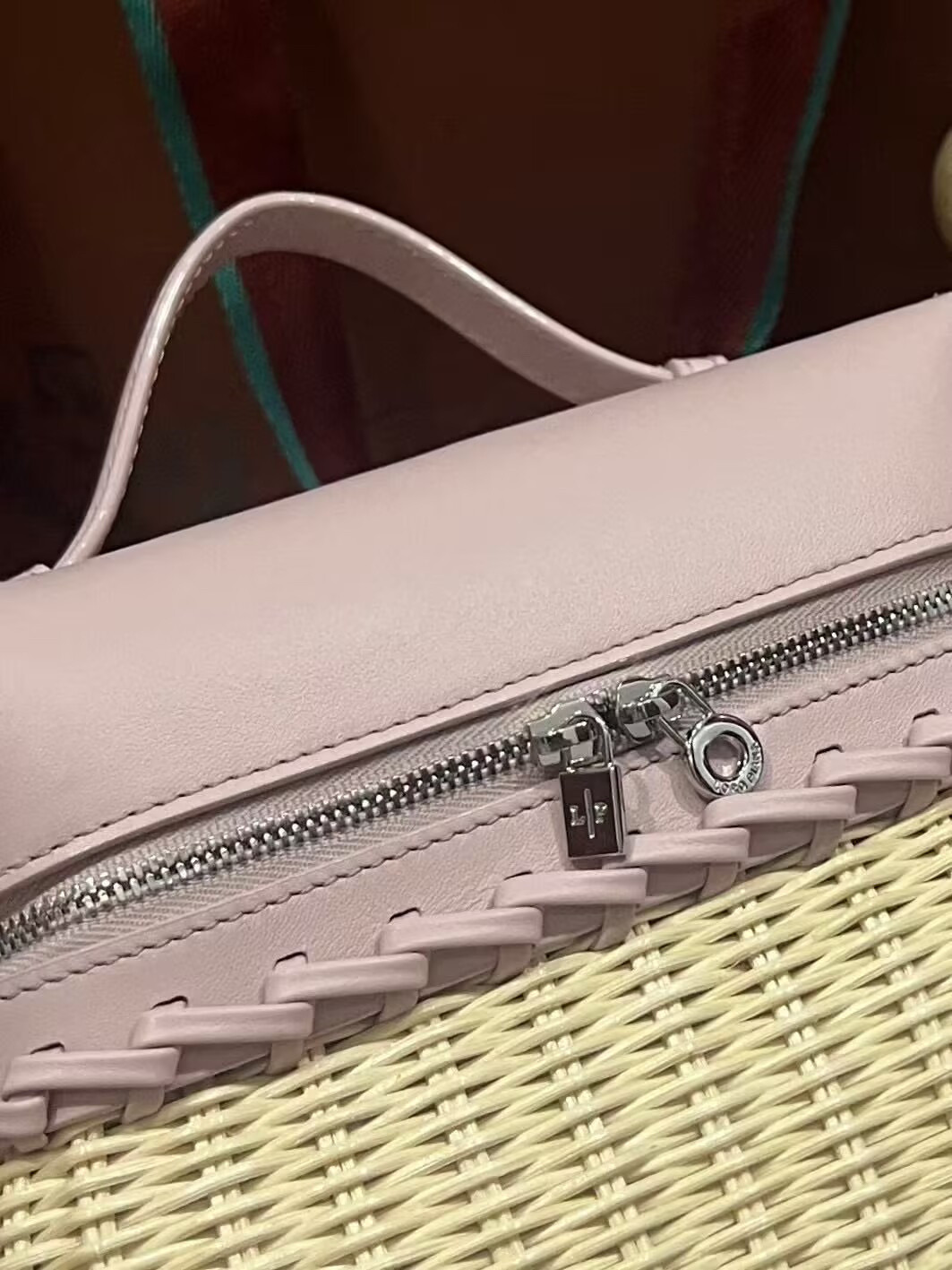 Loro Piana Extra Pocket L19 Wicker Bag 17.5x21x10cm