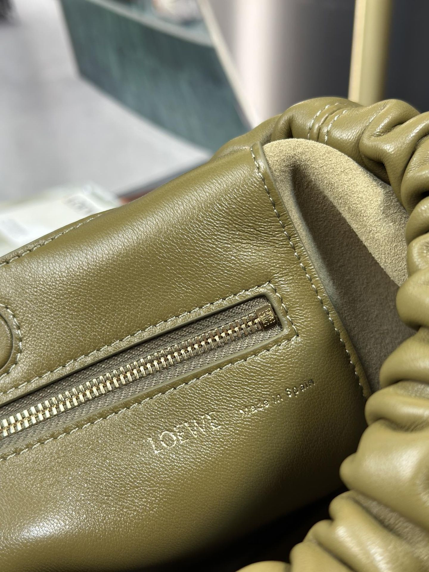 LOEWE Small Squeeze bag in mellow nappa lambskin 29x10.5x24cm