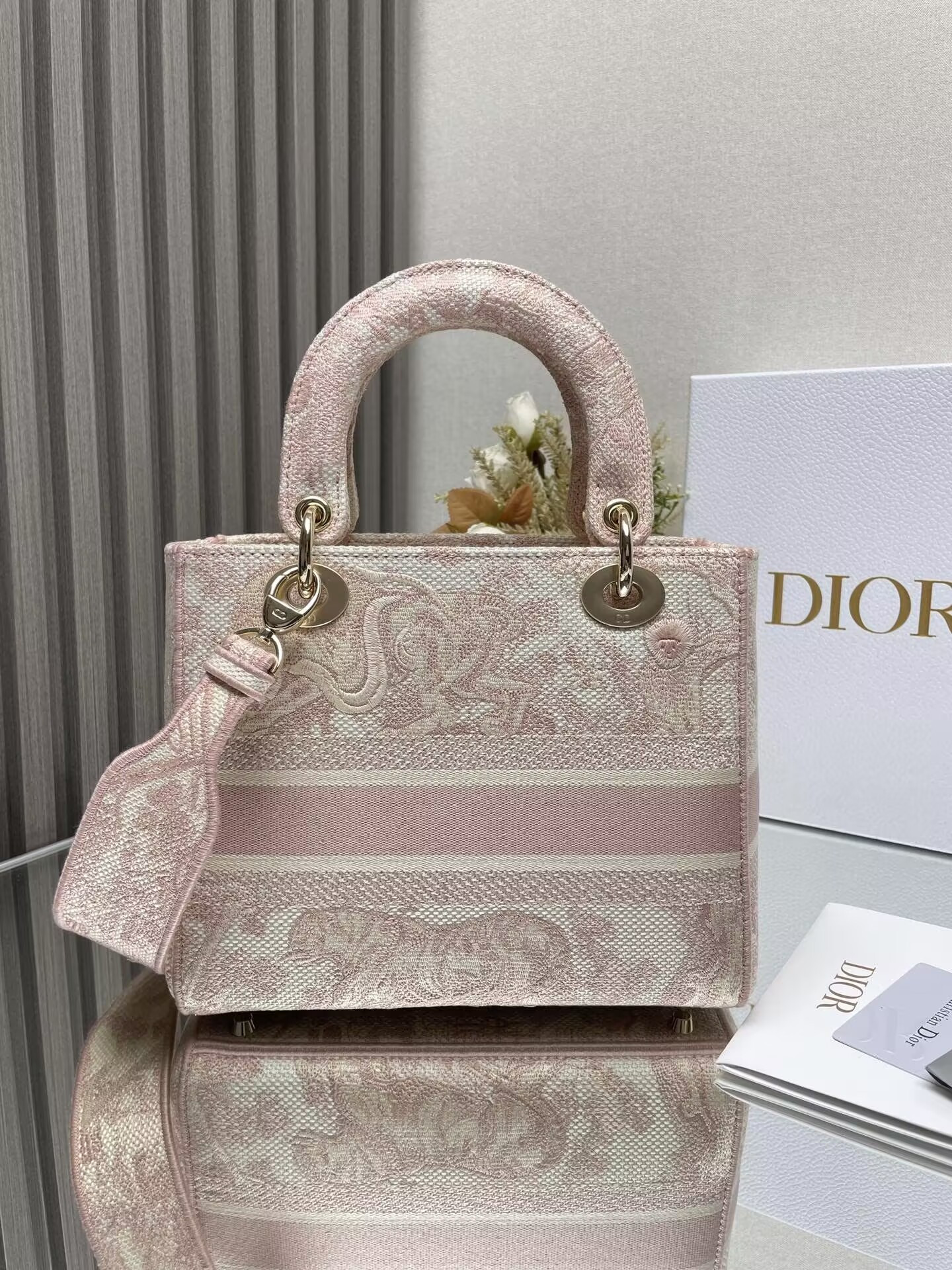 Dioriviera Medium Dior Lady D-Lite Bag 24x20x11cm