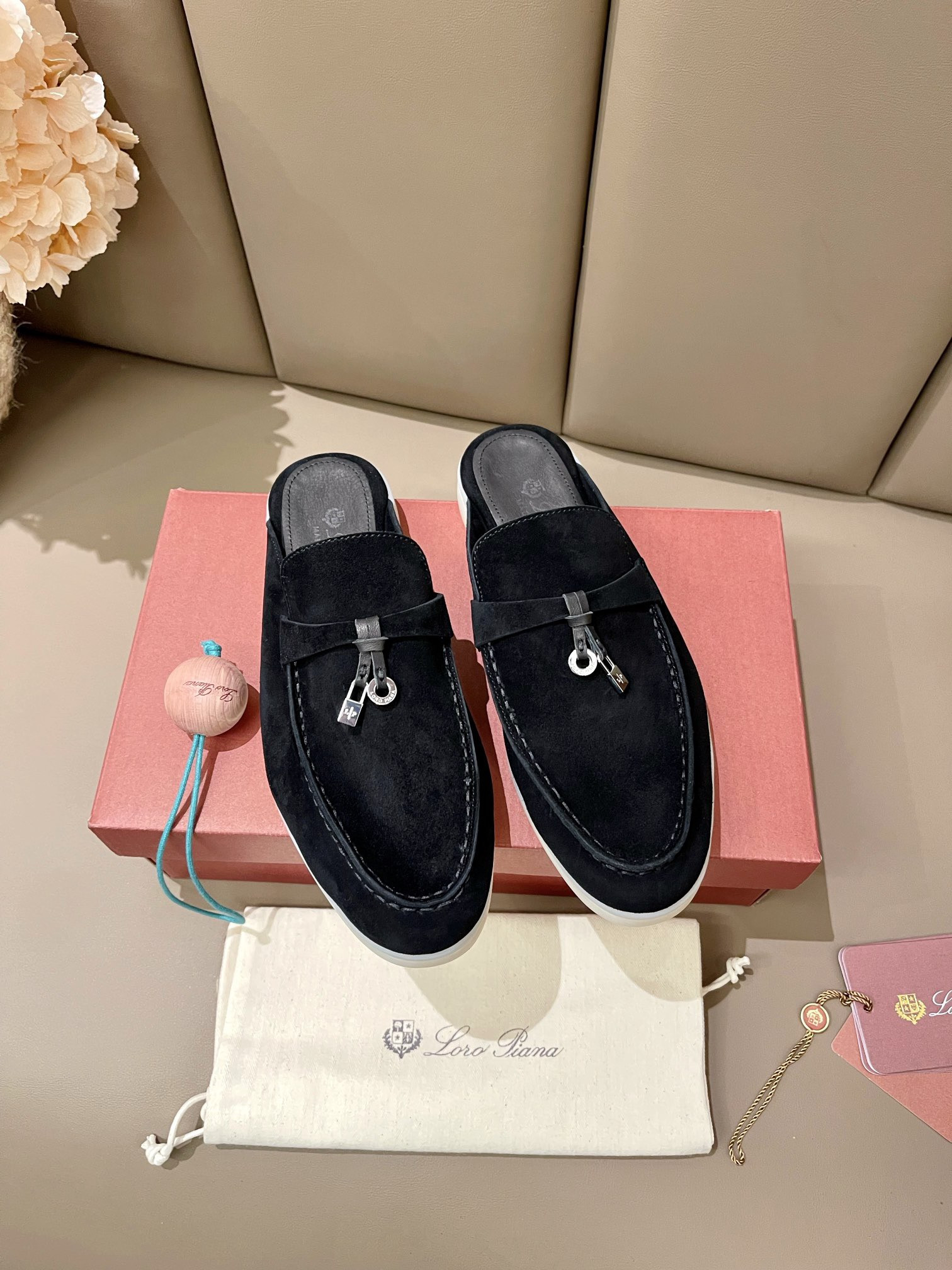 UA Loro Piana Babouche Charms Walk Loafers