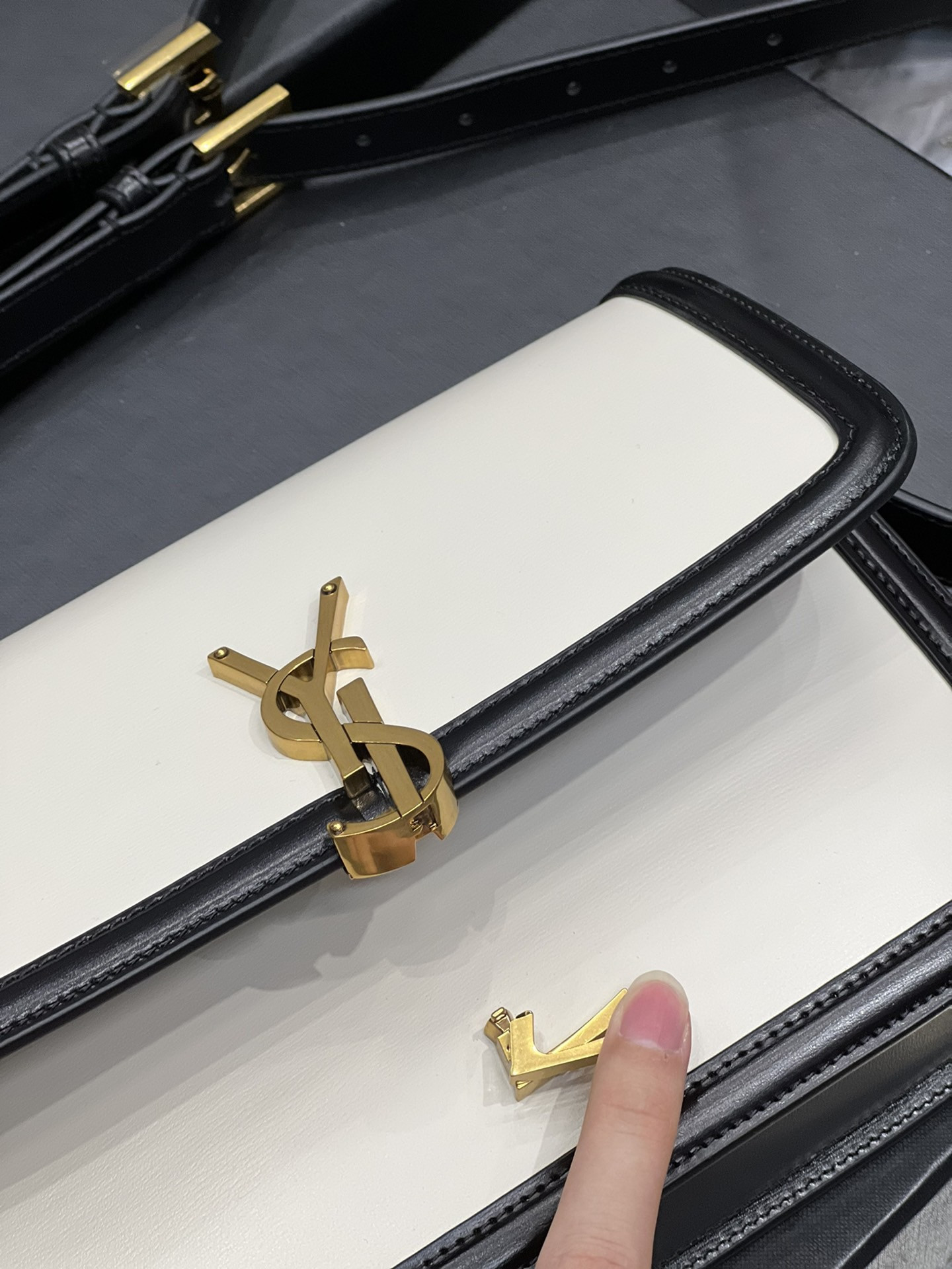 YSL SOLFERINO SMALL SATCHEL IN BOX SAINT LAURENT 19 X 13 X 5 CM