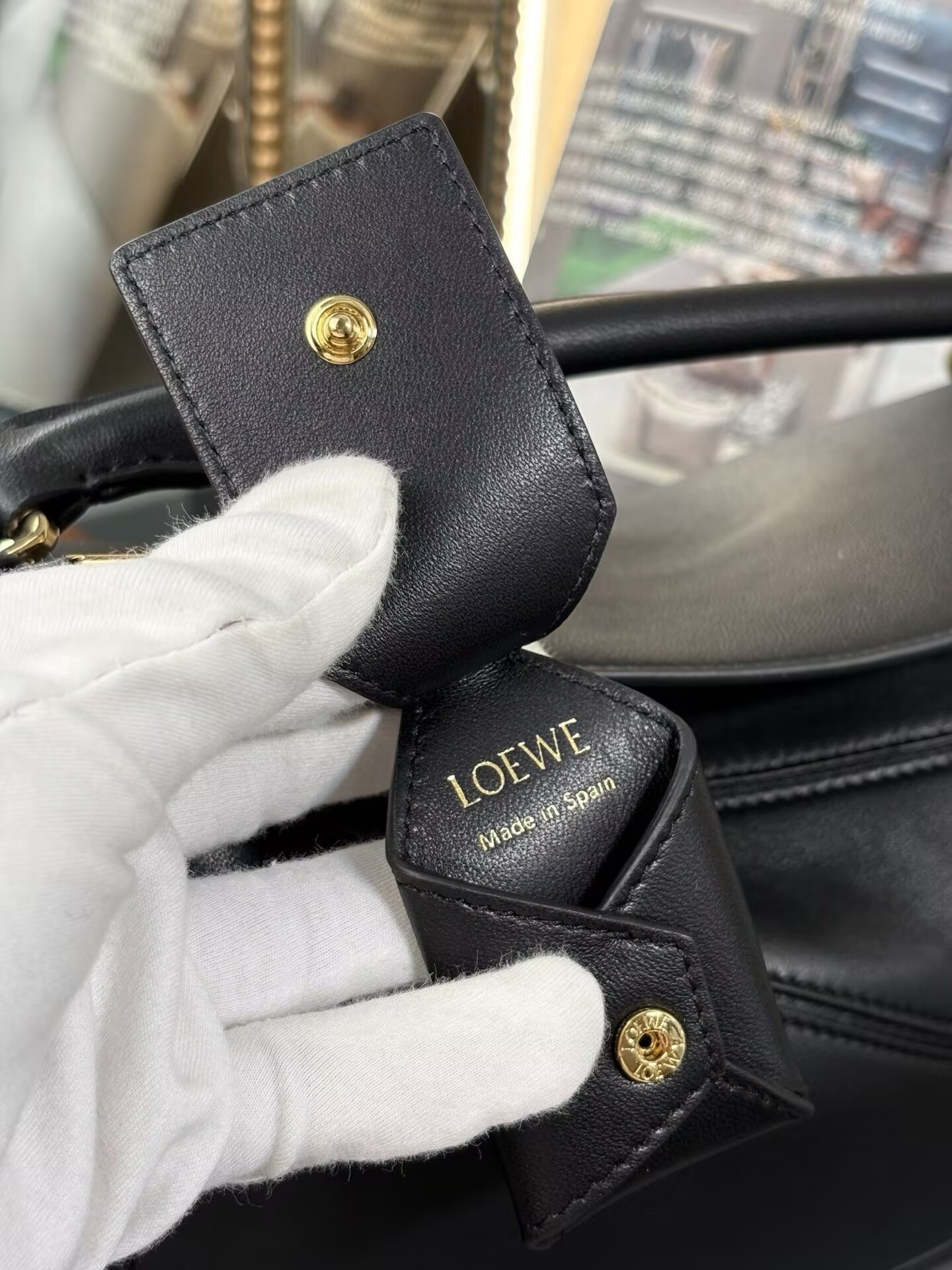Loewe Mini Featherlight Puzzle Bag Nappa Lambskin 18x12.5x8cm