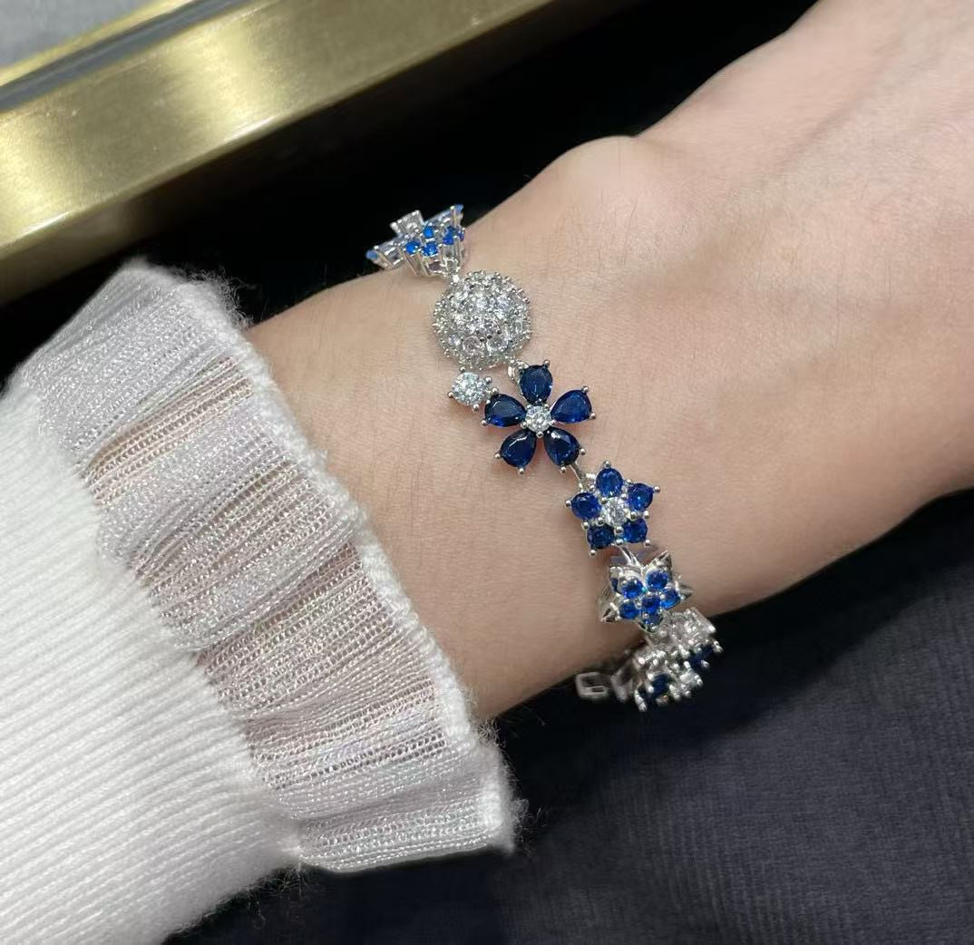 Van Cleef & Arpels Colored Floral Bracelet