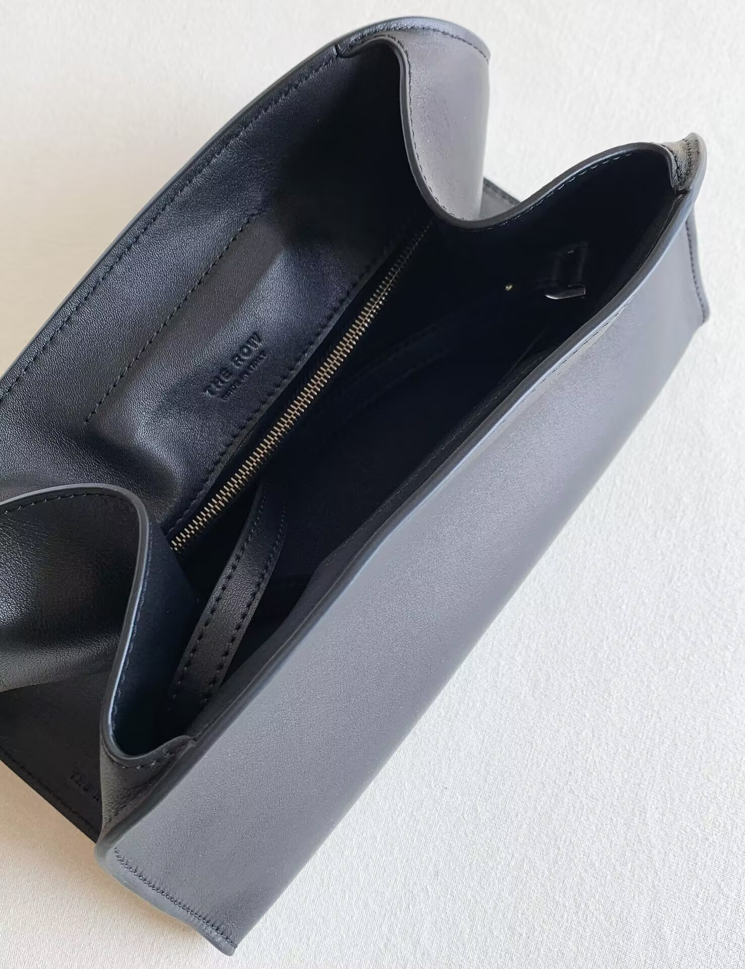 The Row Peggy Clutch in Leather 28x13x14cm