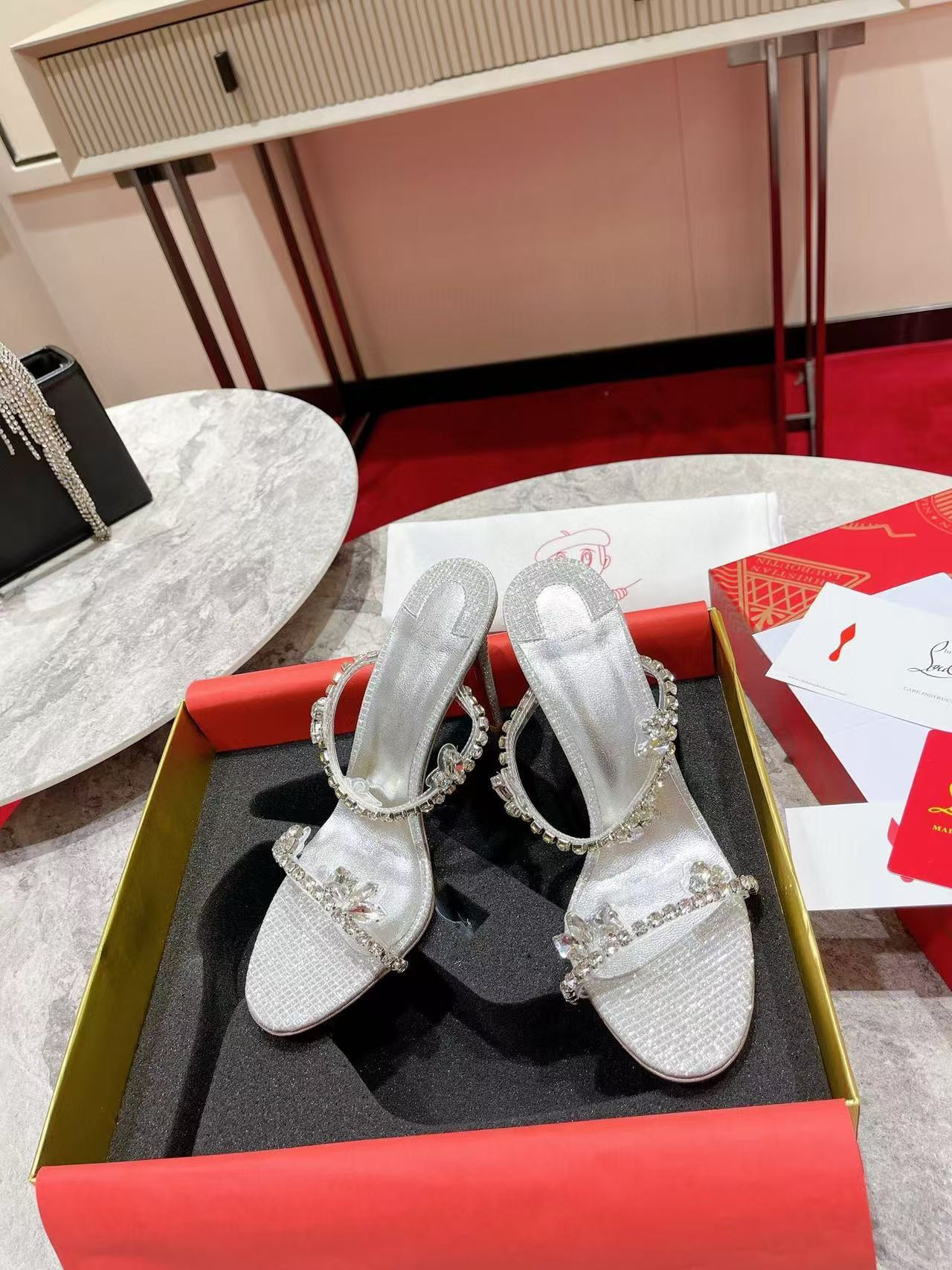 UA Christian Louboutin Just Queen 100 Heel Height crystal-embellished