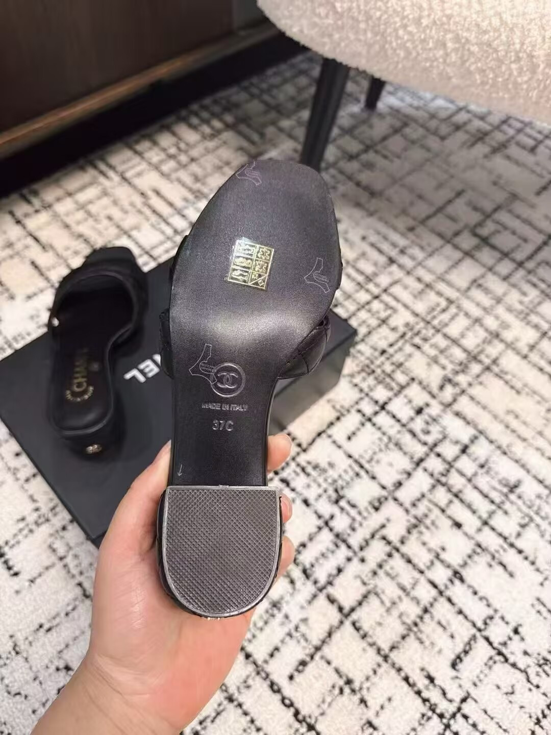 UA Chanel mules