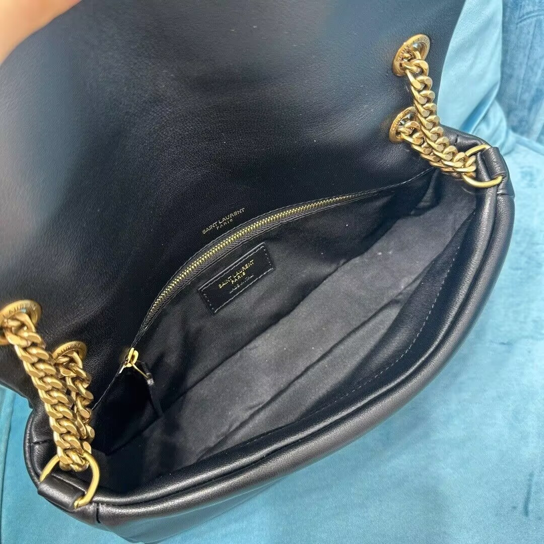 YSL Calypso small in plunged lambskin 26x14x7cm