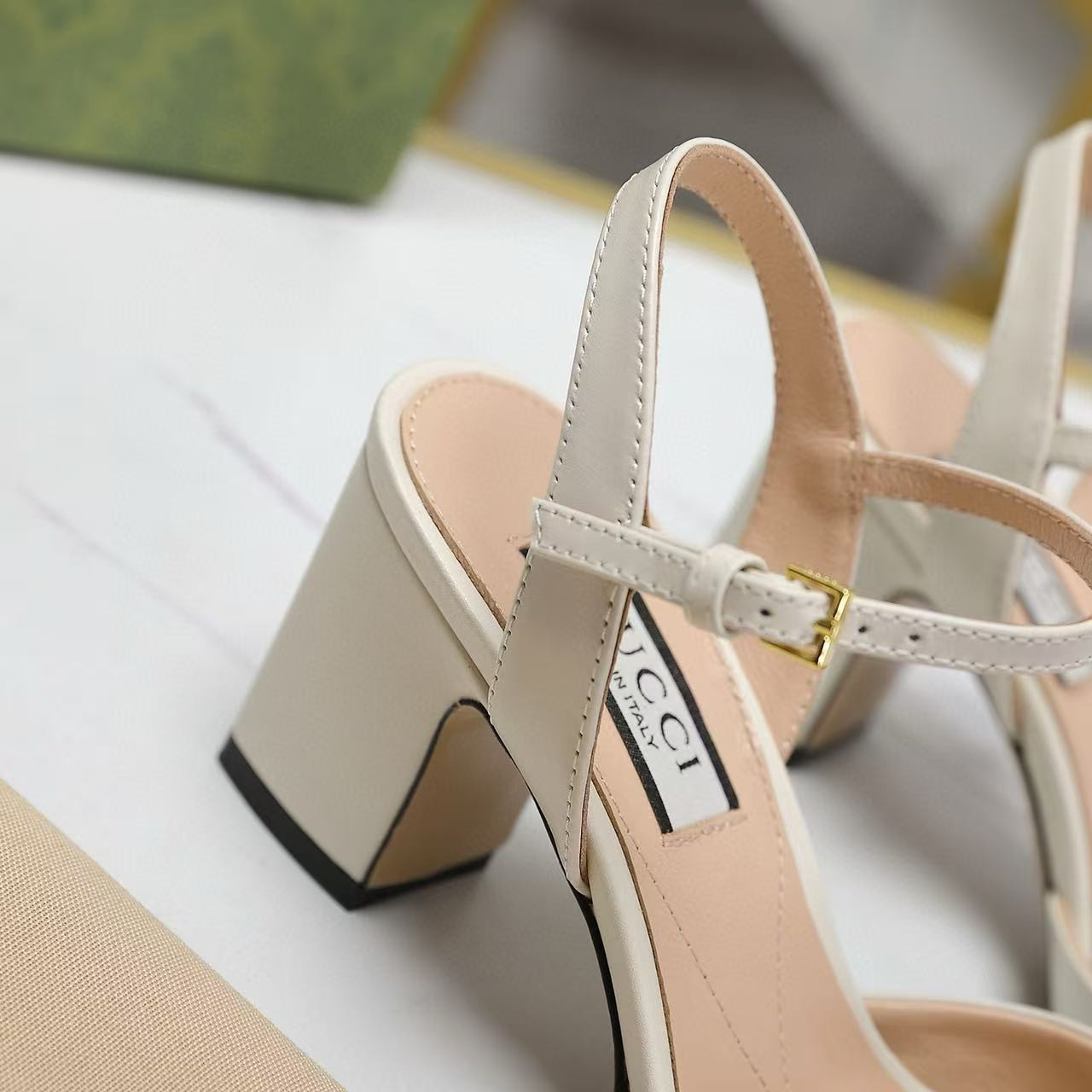 UA GUCCI HEELED SANDAL(Heel height 6.5cm)