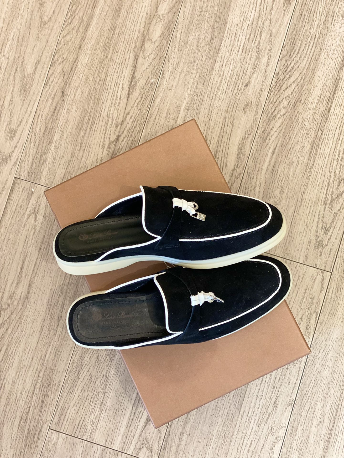 UA Loro Piana Babouche Charms Walk Loafers