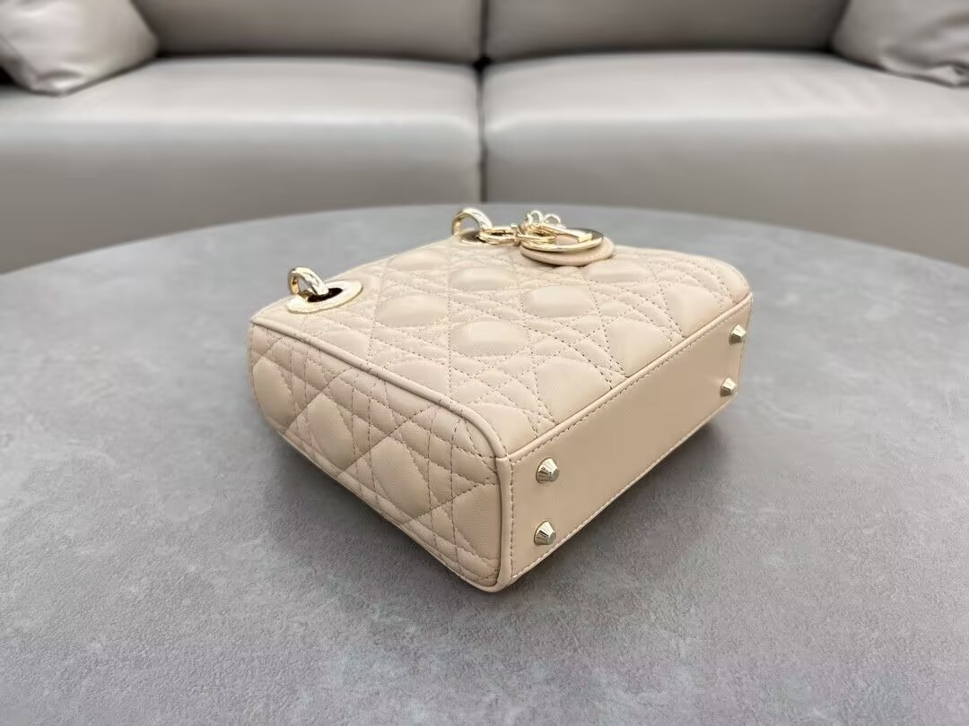 MINI LADY DIOR BAG 6.5 x 6 x 3 inches