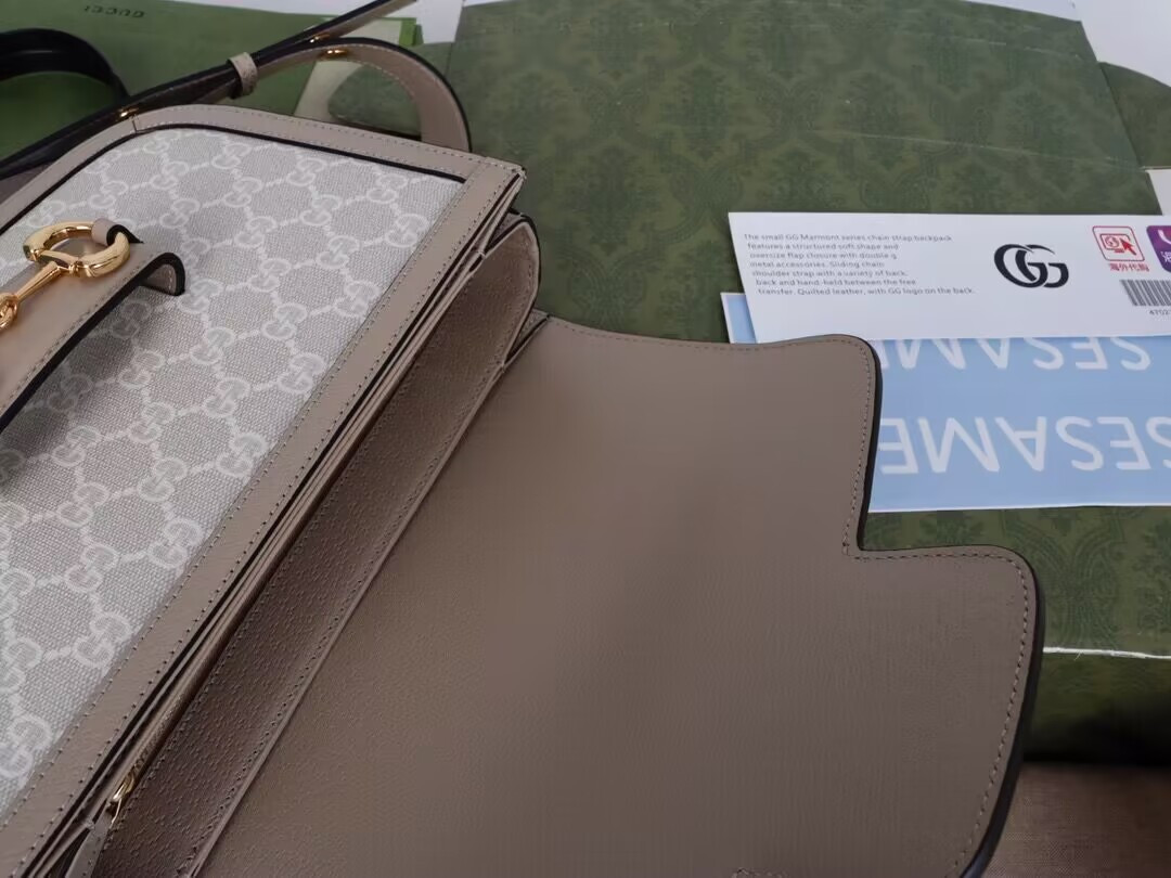 GUCCI HORSEBIT 1955 SHOULDER BAG 25x18x8cm