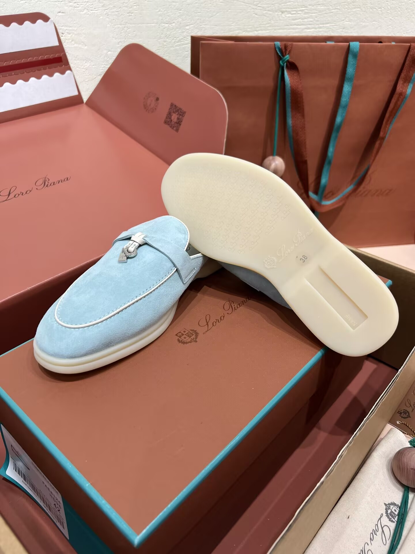 UA Loro Piana Babouche Charms Walk Loafers