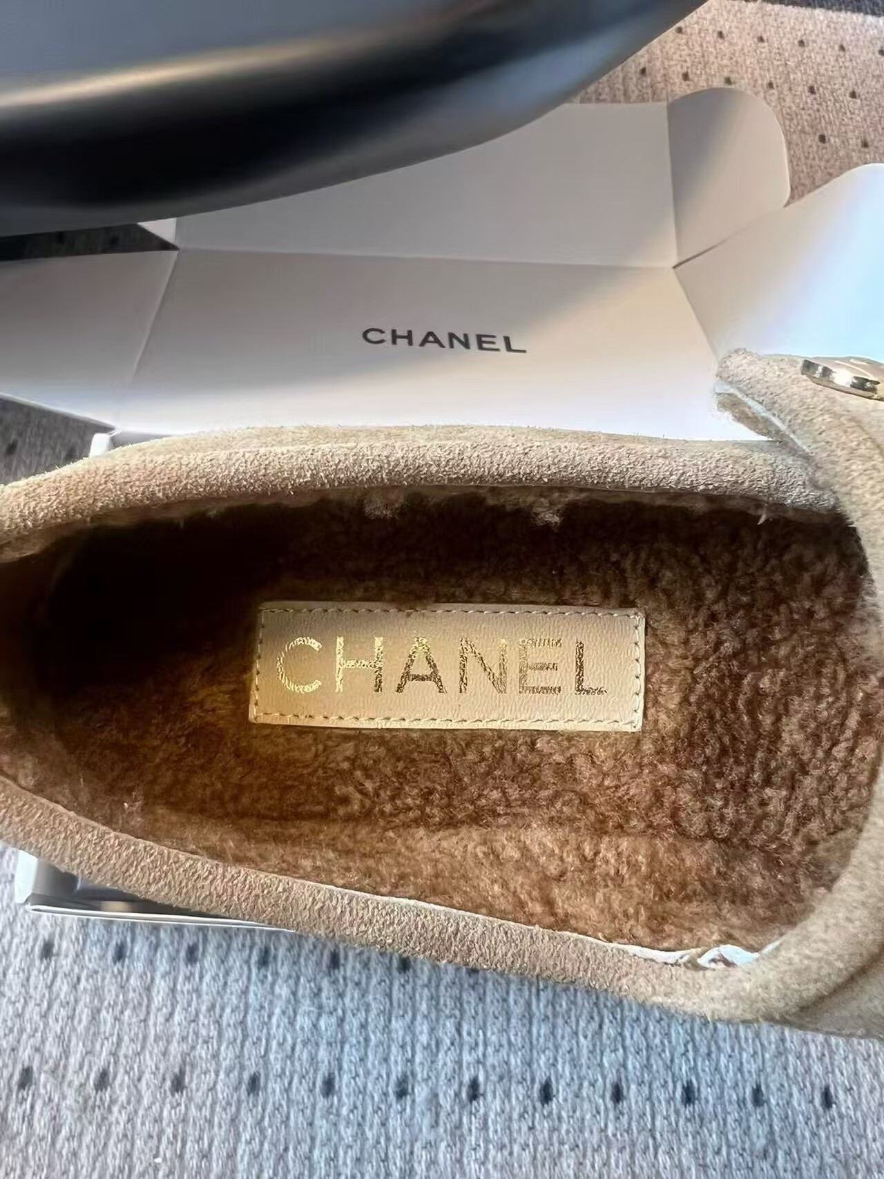 UA Chanel Mary Jane in Shearling
