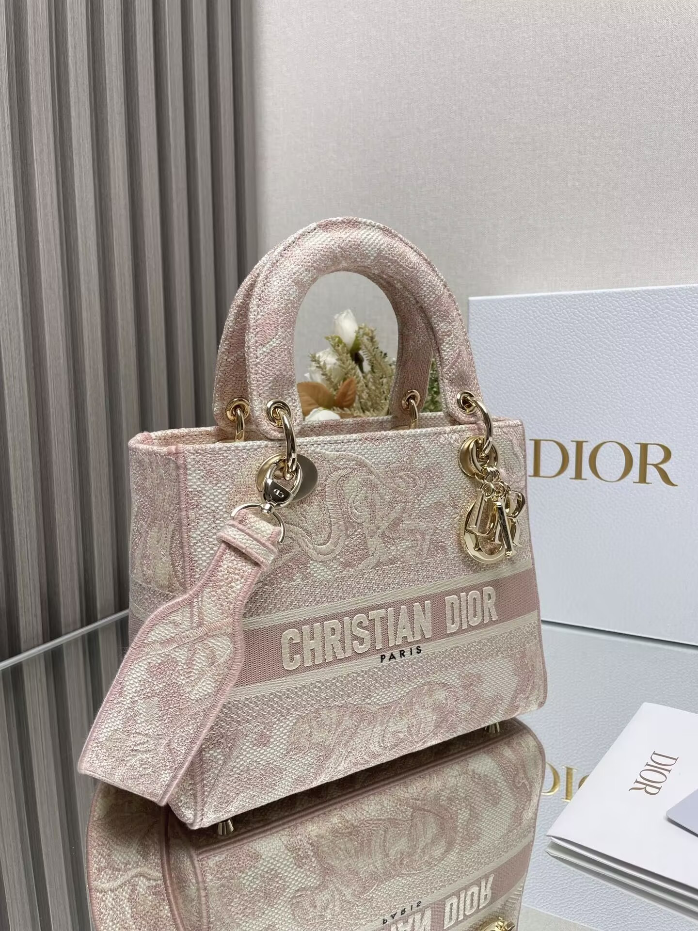 Dioriviera Medium Dior Lady D-Lite Bag 24x20x11cm