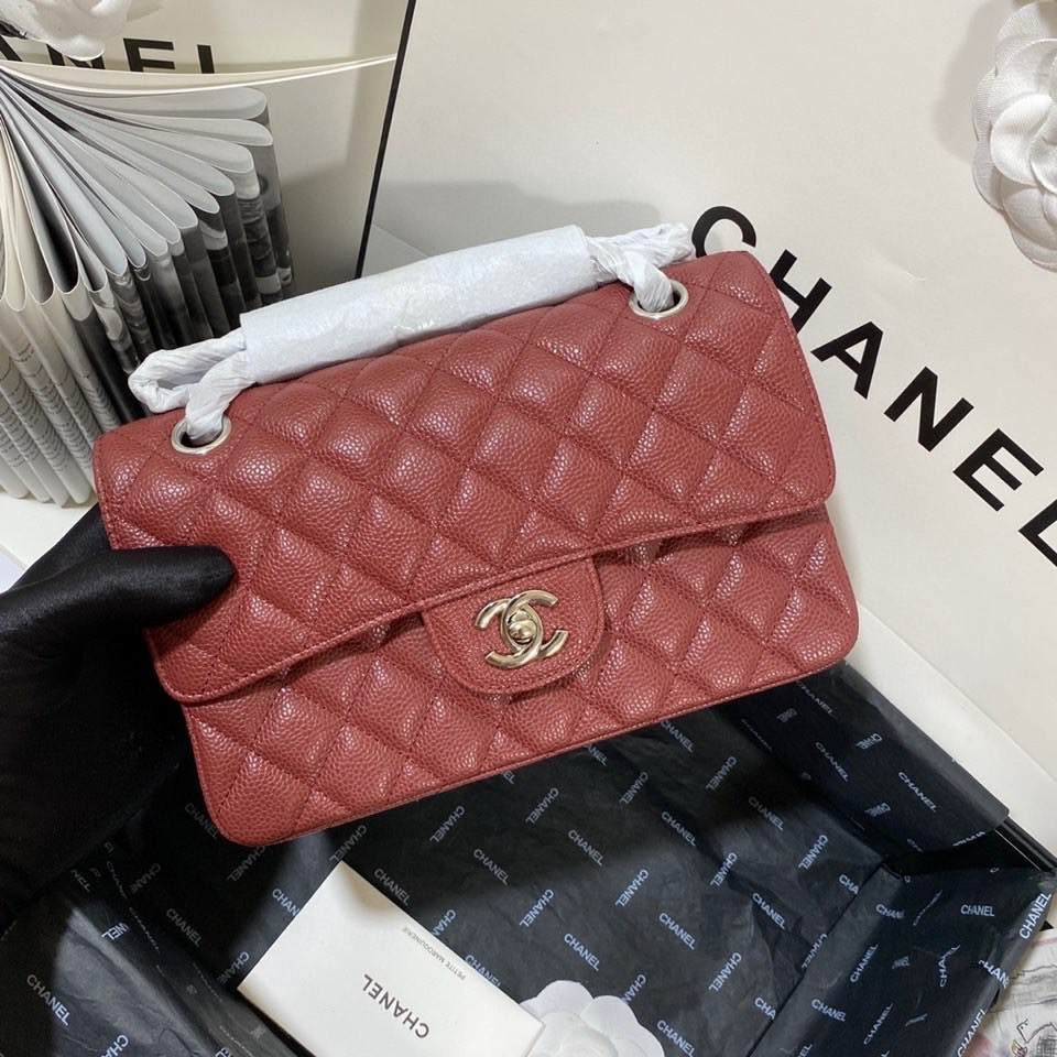 CHANEL SMALL CLASSIC HANDBAG 14.5×23×6cm