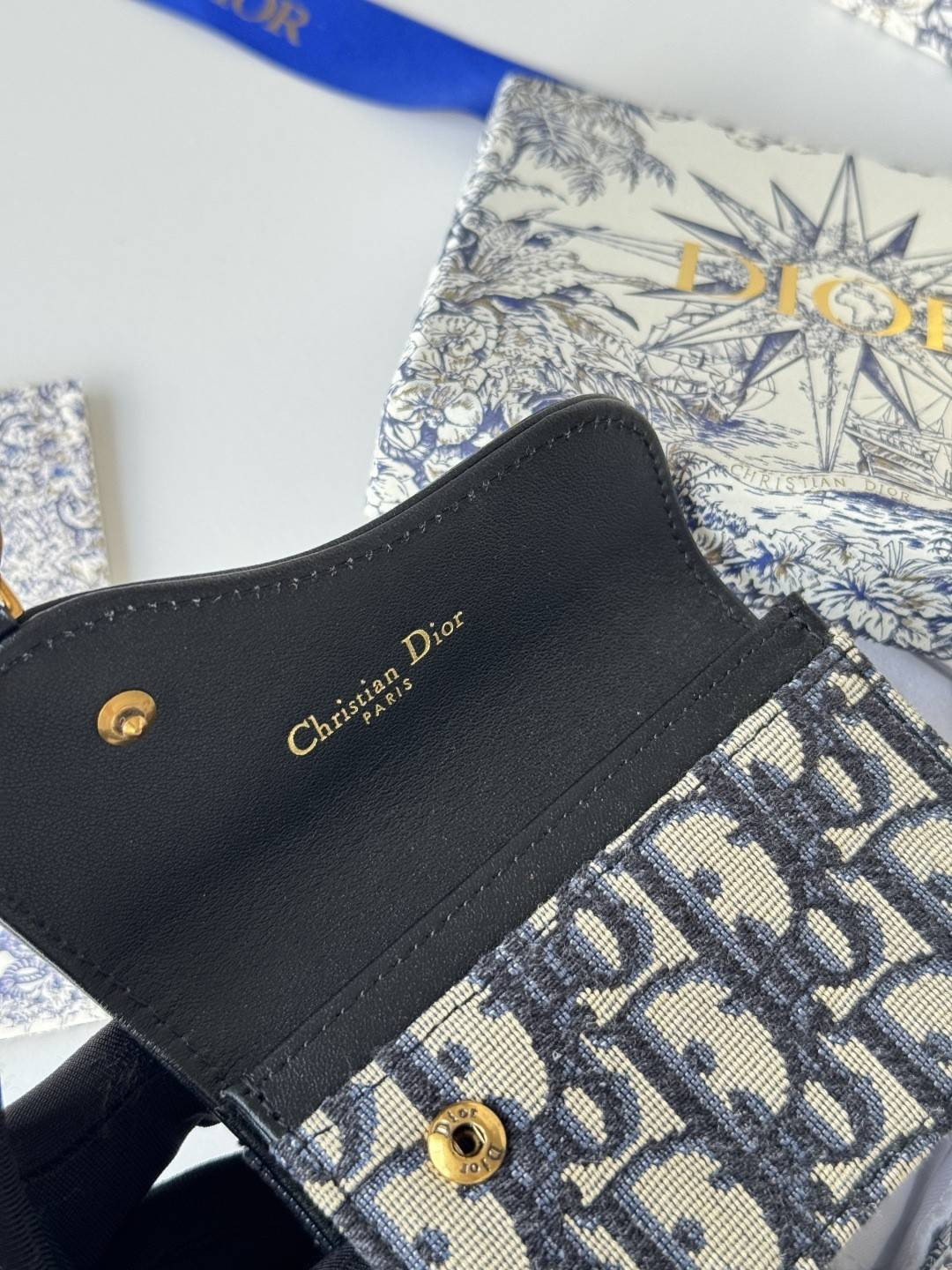Dior Saddle Bloom Card Holder 11x7.5x3cm