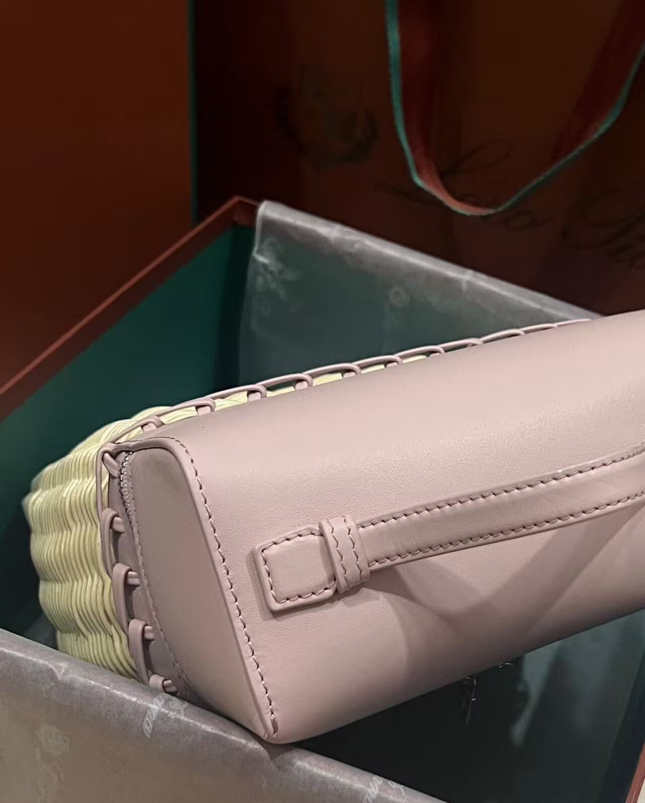 Loro Piana Extra Pocket L19 Wicker Bag 17.5x21x10cm