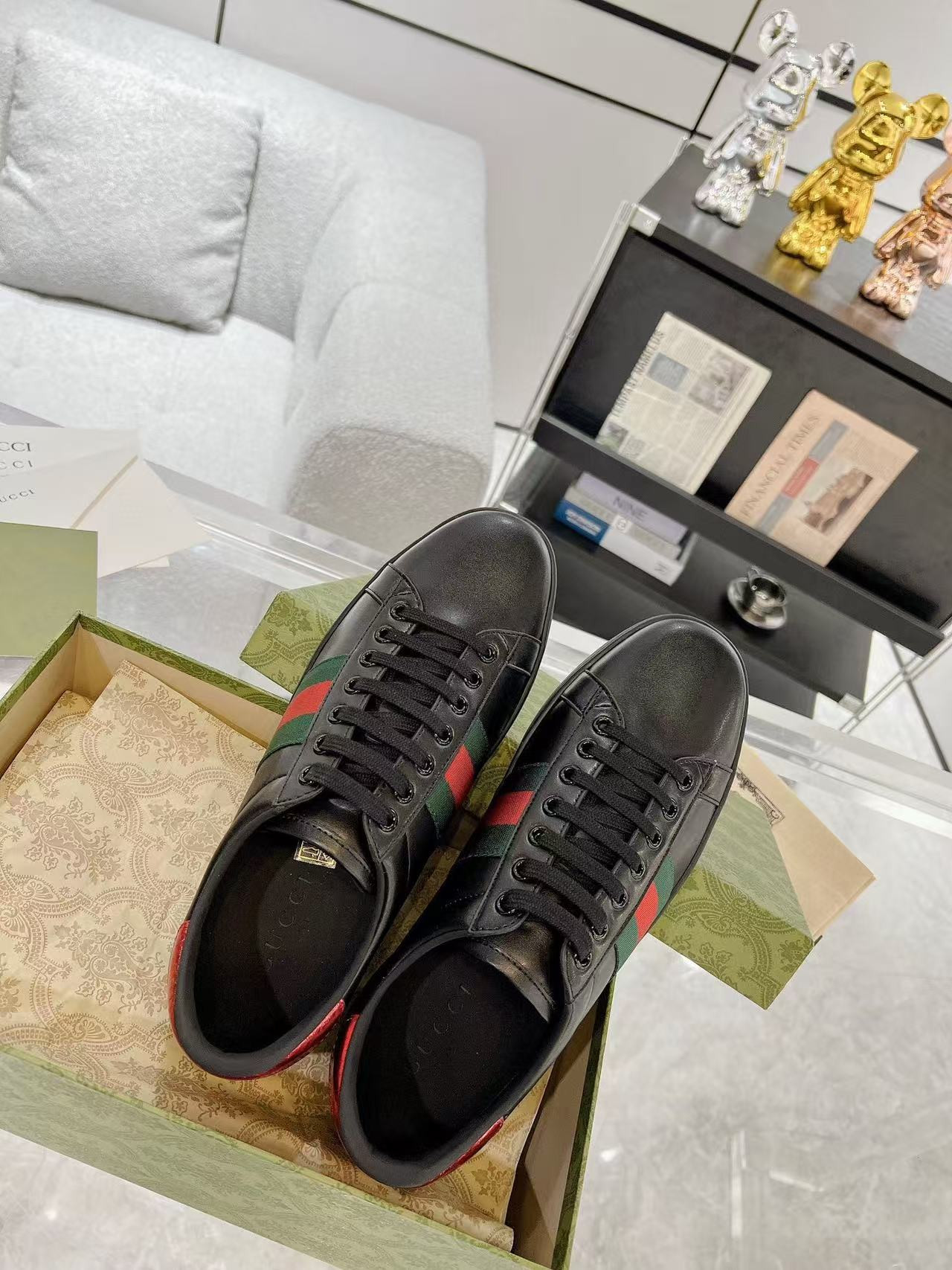 UA Gucci Ace Sneaker Black