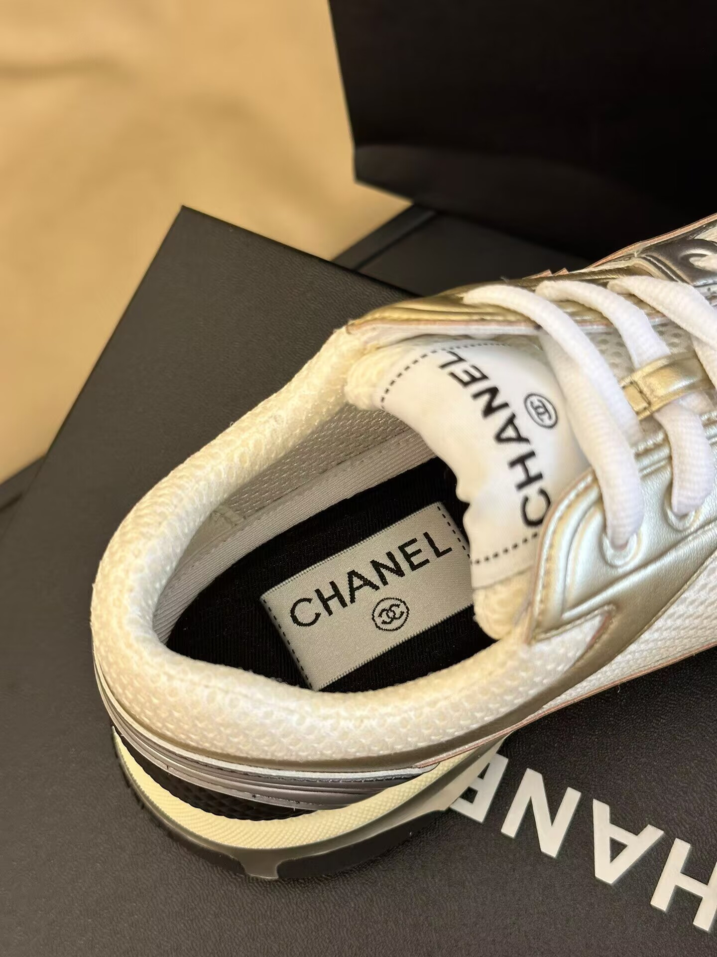 Chanel CC Runner Gold Laminate
