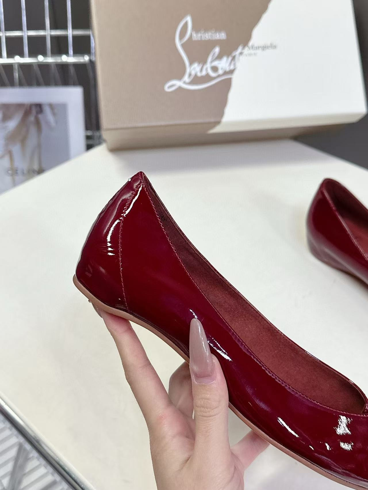 UA Christian Louboutin Marlougiela Ballerinas Patent calf leather