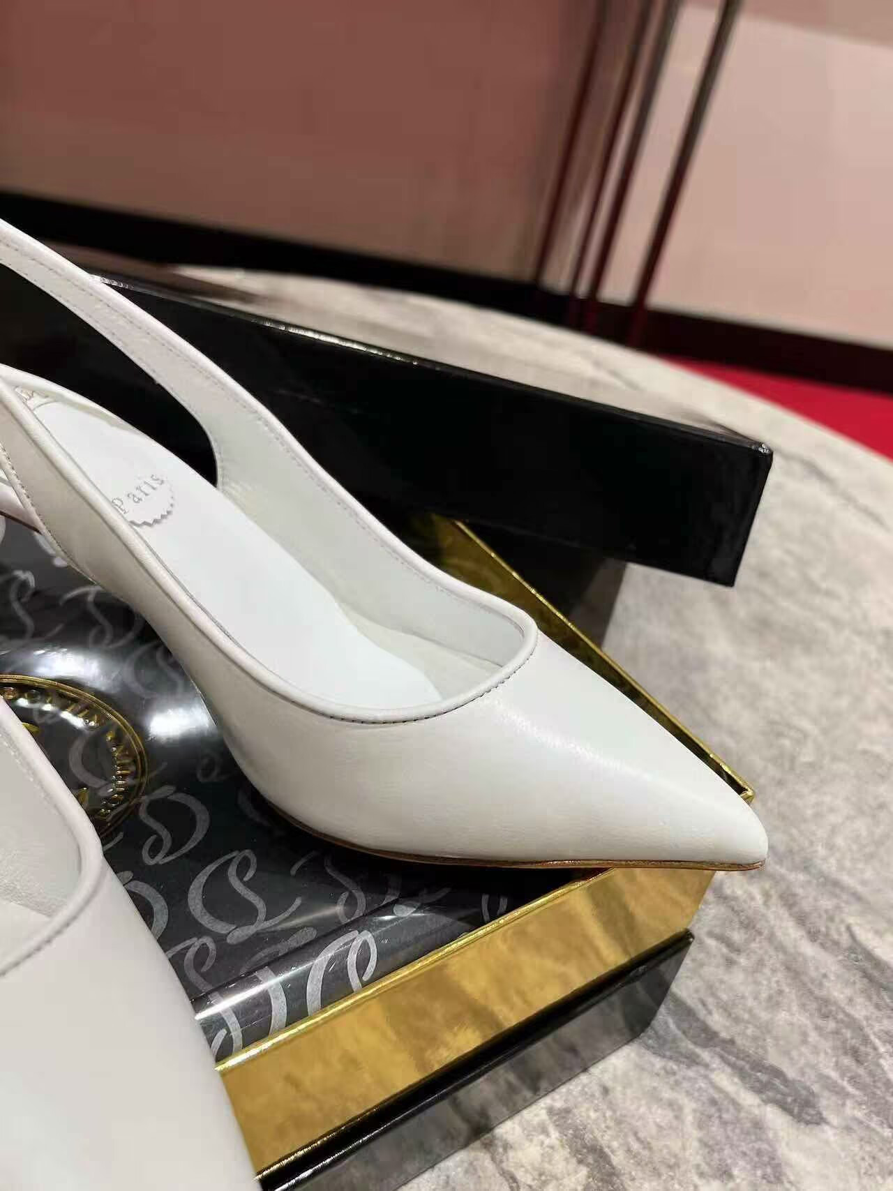 UA Christian Louboutin Sporty Kate Sling 65mm