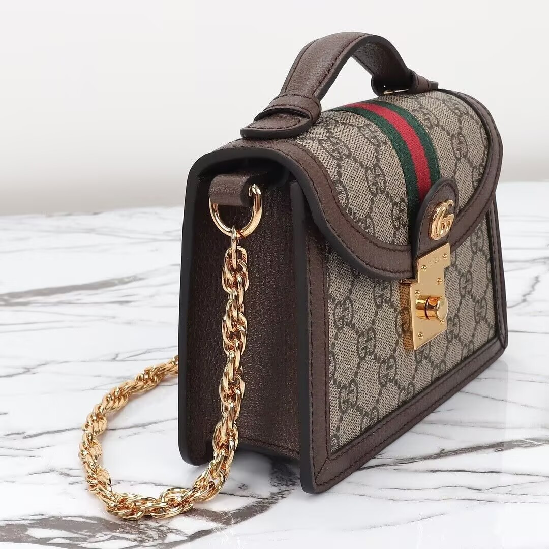 Gucci Ophidia Top Handle Bag 17.5×13×6 cm