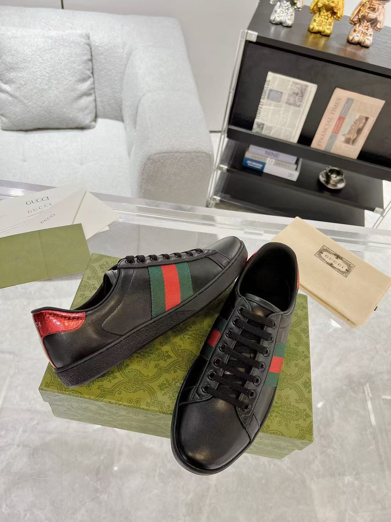 UA Gucci Ace Sneaker Black