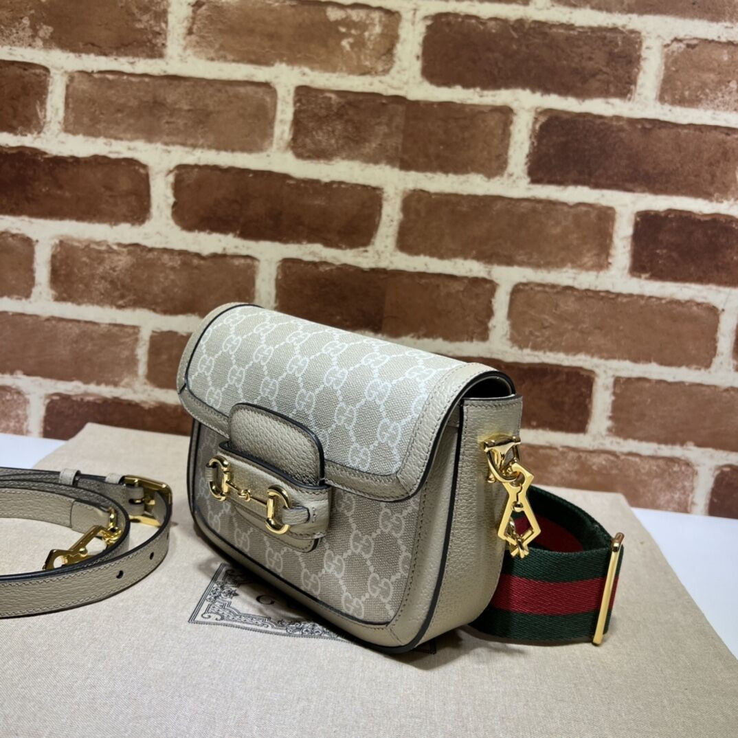 GUCCI HORSEBIT 1955 SHOULDER BAG 9.8"W x 7"H x 3.1"D