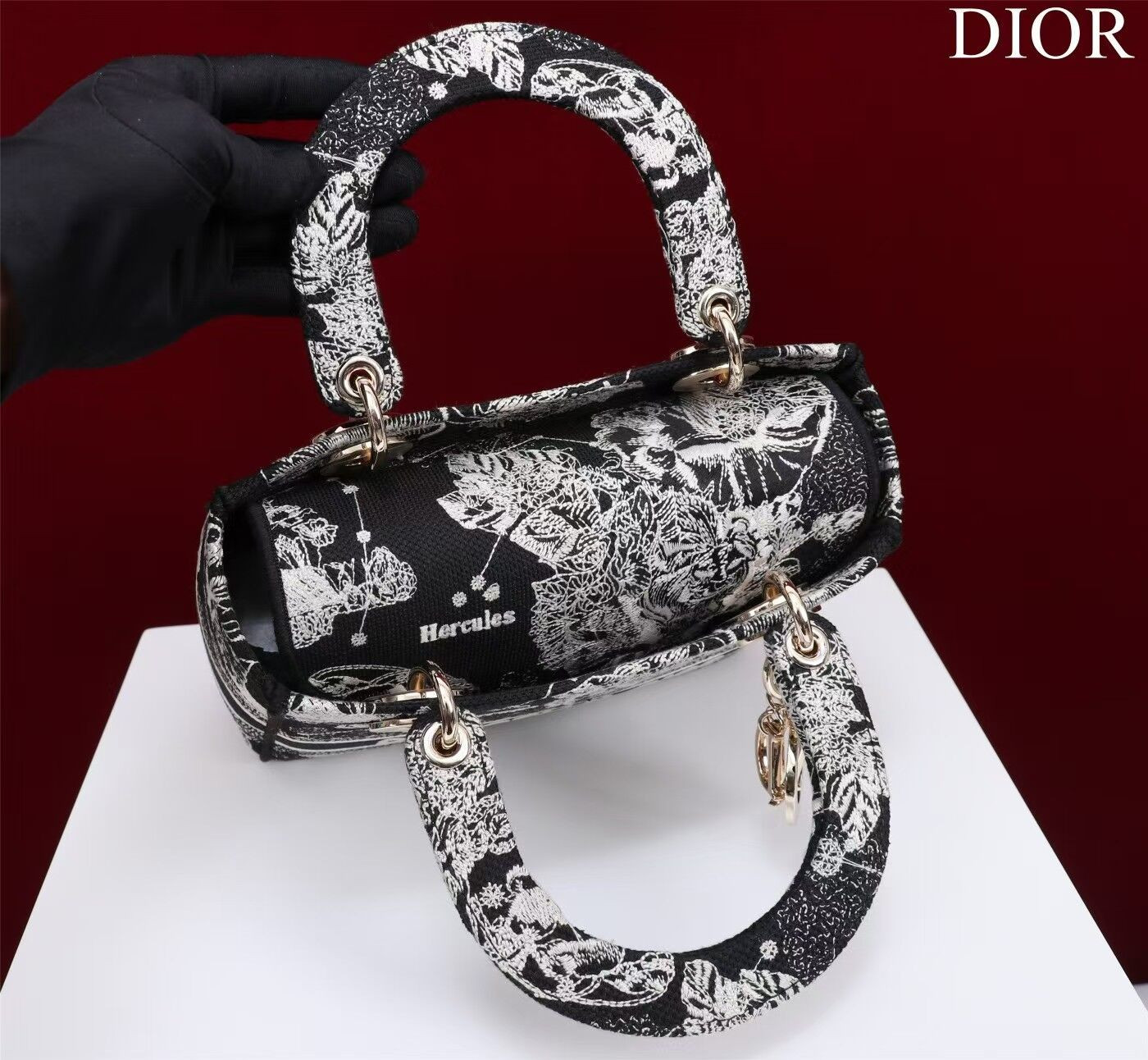 MEDIUM DIOR LADY D-LITE BAG 24 x 20 x 11 cm