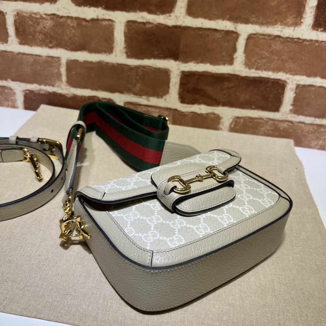 GUCCI HORSEBIT 1955 SHOULDER BAG 9.8"W x 7"H x 3.1"D