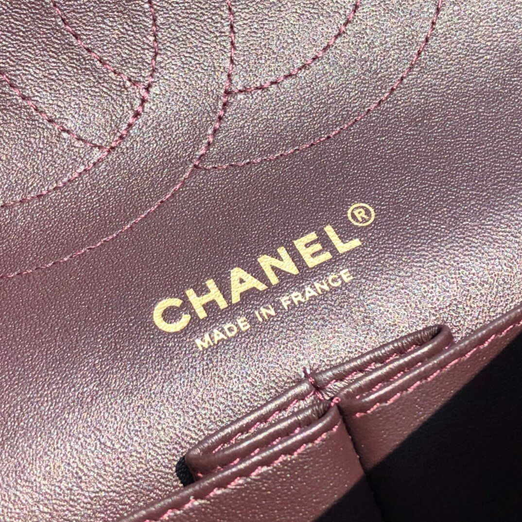 Chanel Classic Flap Jumbo 30cm CF Black Gold 7.6 × 11.7 × 3.9 in