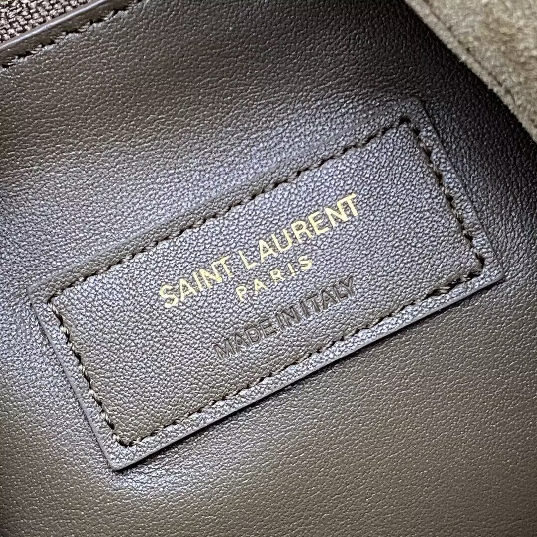 YSL LE 5 À 7 SUPPLE IN SUEDE 23x22x8CM