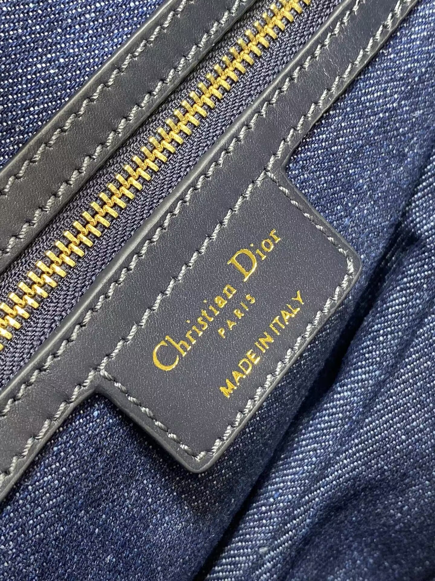 Dior Saddle Bag with Strap Blue Denim Dior Oblique Jacquard 25.5 x 20 x 6.5 cm