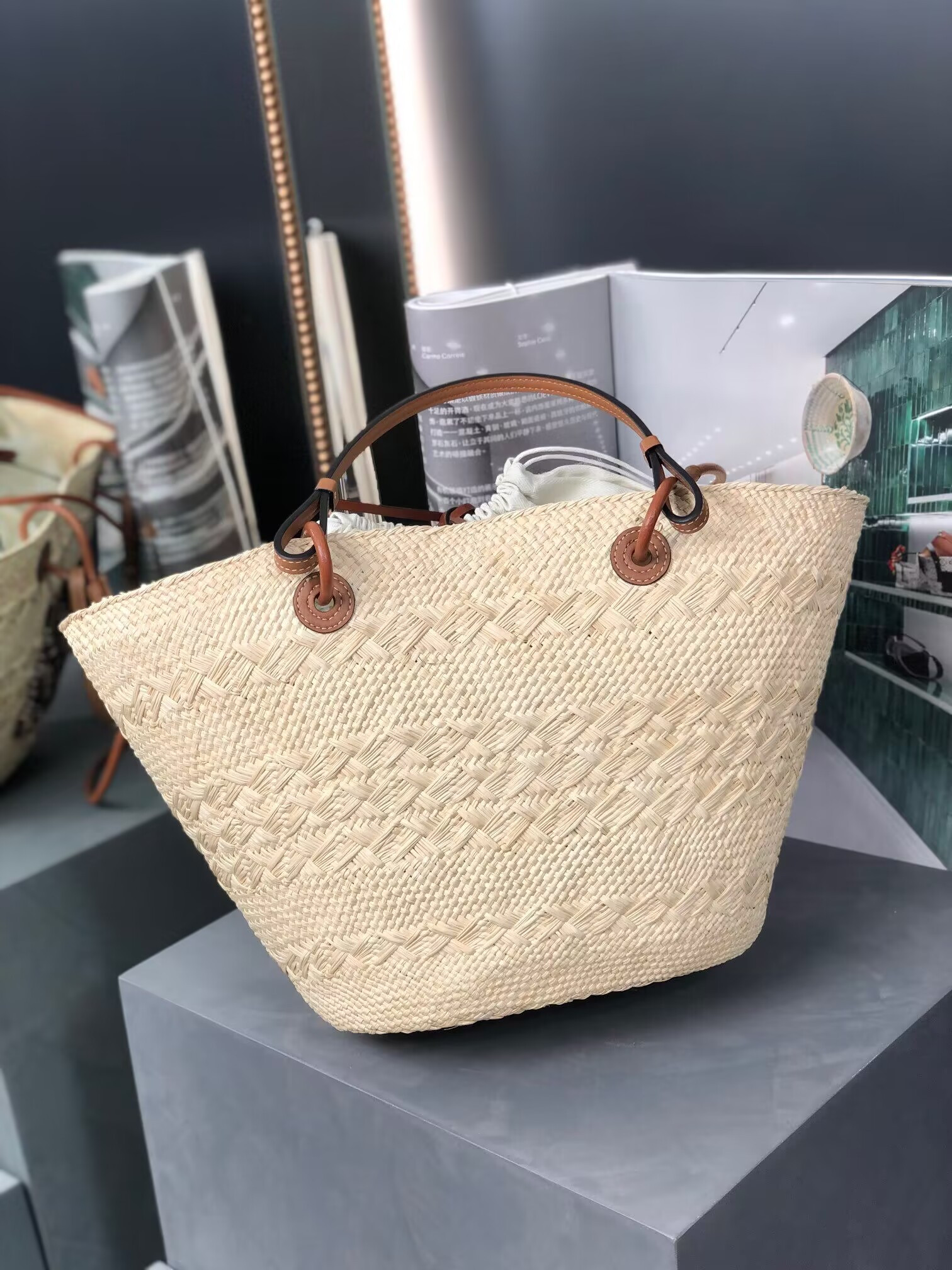LOEWE Anagram Basket 46X15X24cm