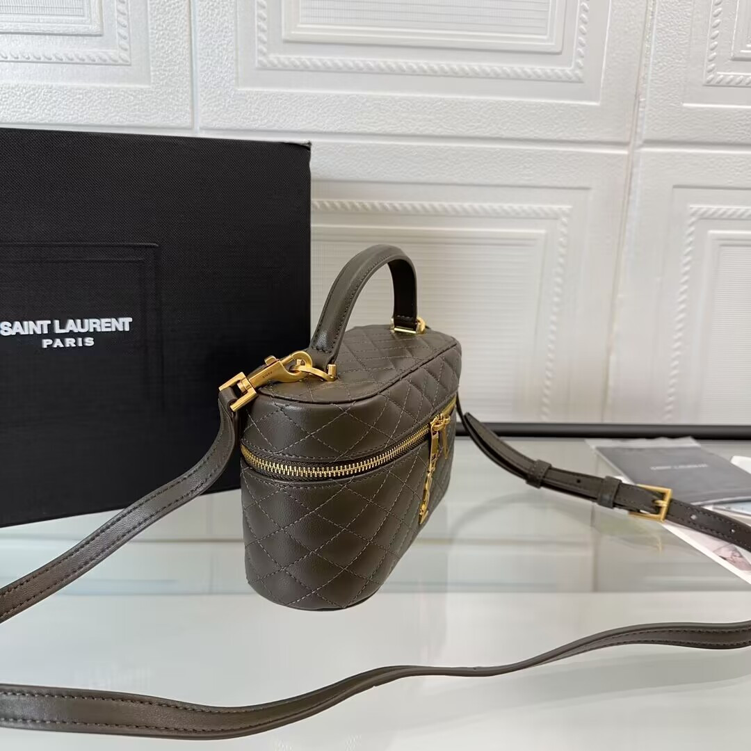 YSL GABY VANITY BAG IN LAMBSKIN 18 X 11 X 6.5 CM