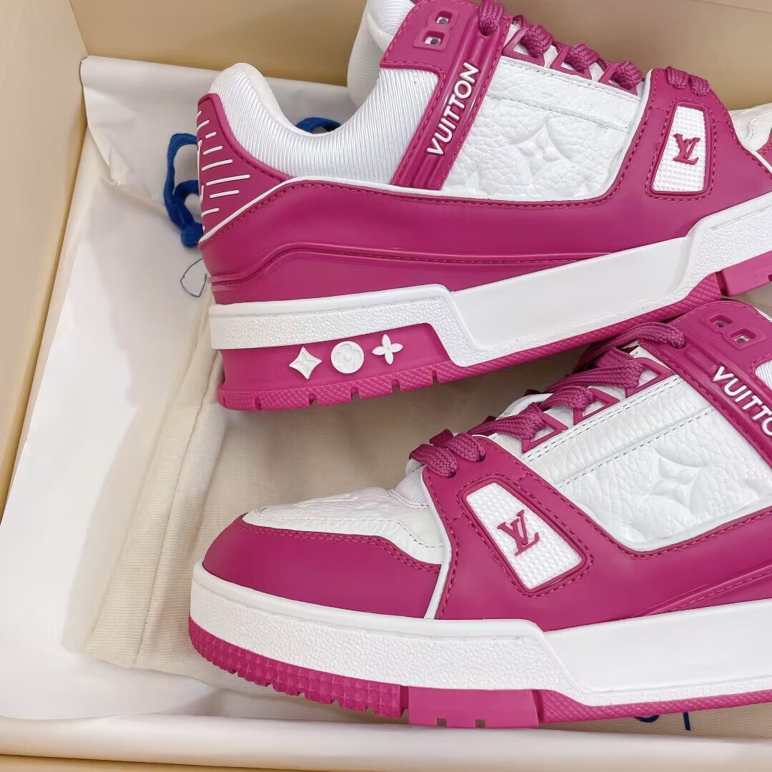 UA Louis Vuitton LV Trainer Low White Fuchsia